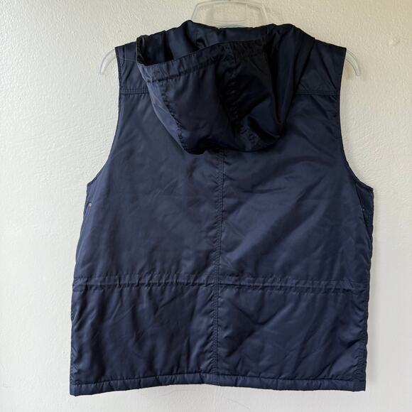 Lauren Ralph Lauren Navy Blue hooded Vest Jacket size L - Picture 7 of 10